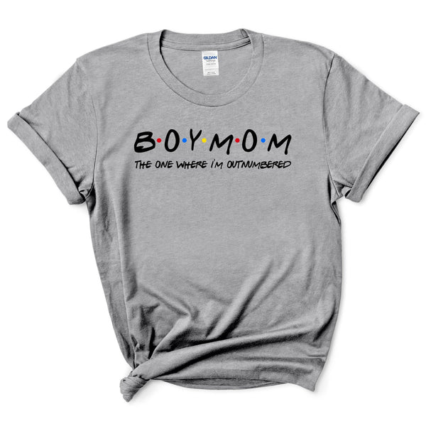 Boymom The One Where I'm Outnumbered Shirt