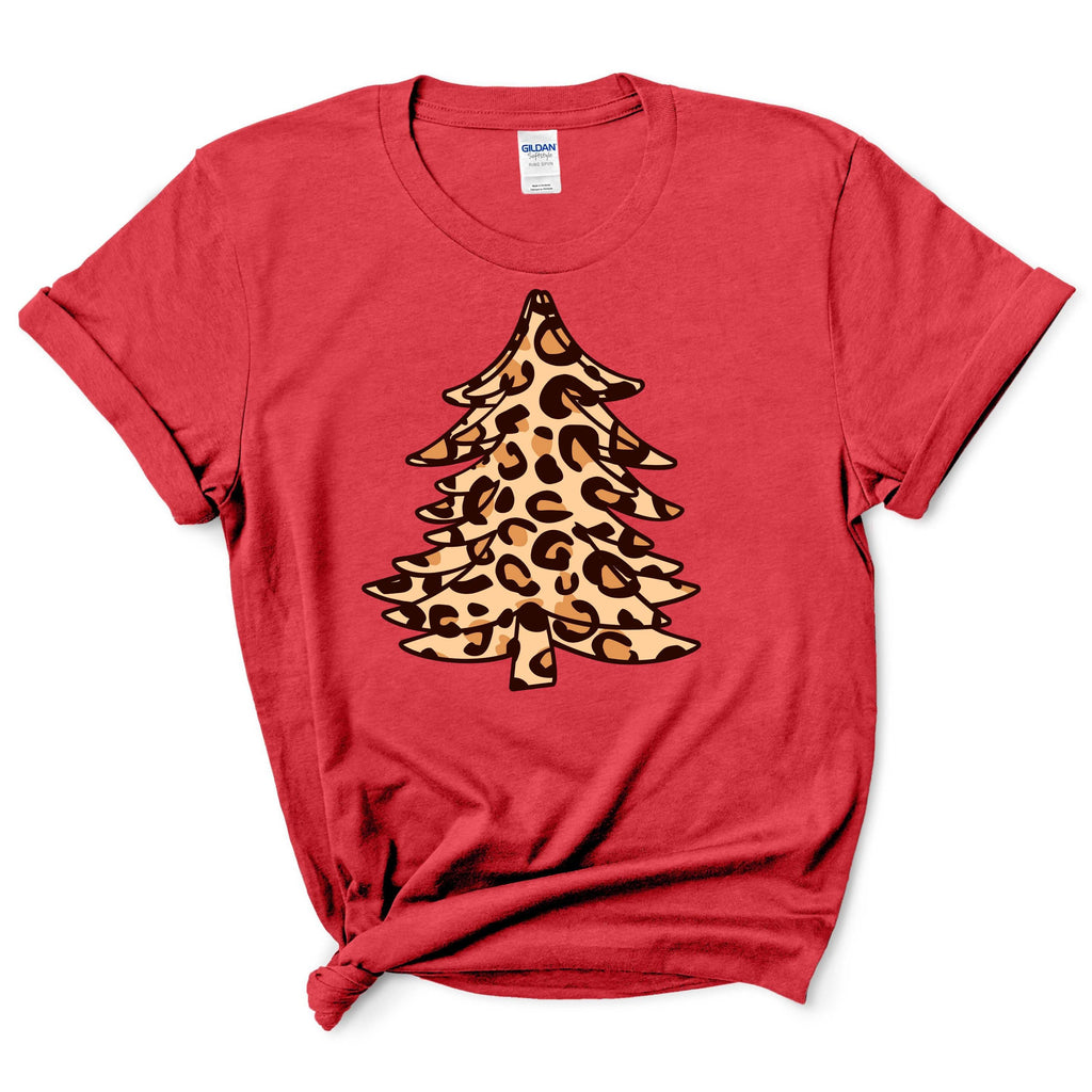 Leopard Cheetah Christmas Tree Shirt