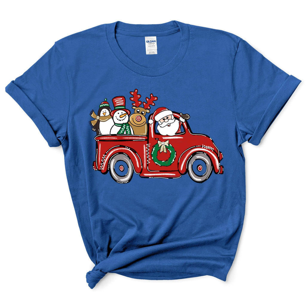 Santa Claus Driving A Car T-Shirt