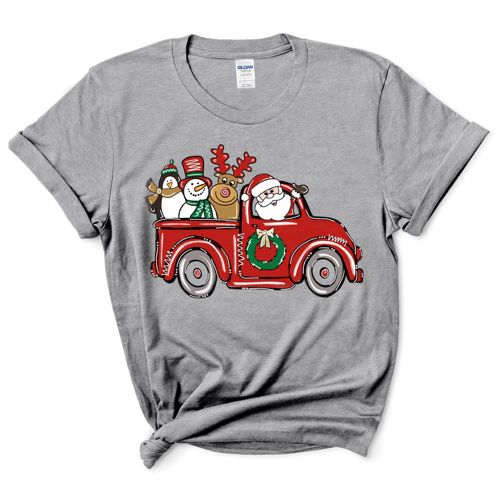 Santa Claus Driving A Car T-Shirt