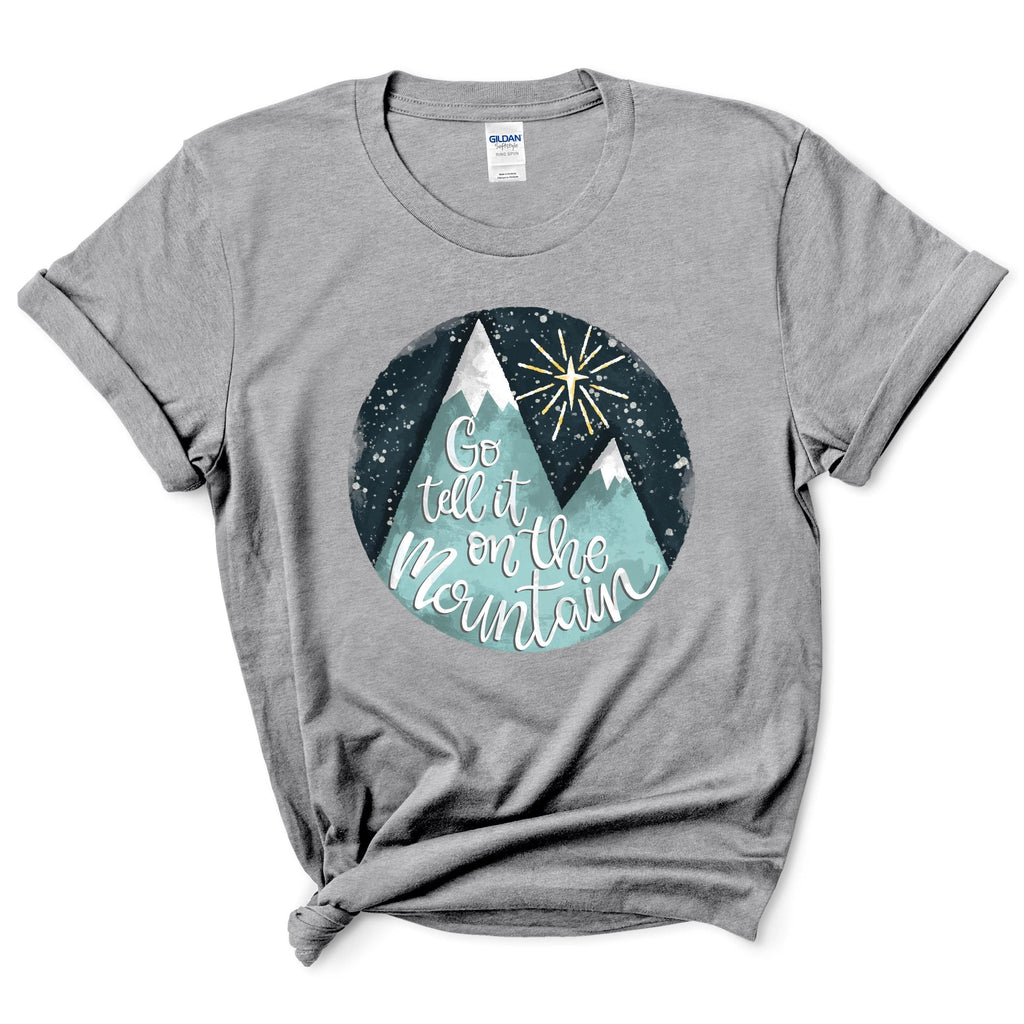 Go Tell It On The Mountain Blue T-Shirt