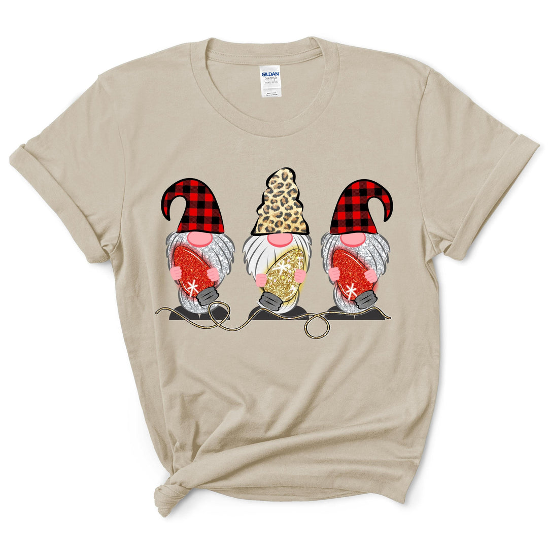 Gnomes with festoon lights