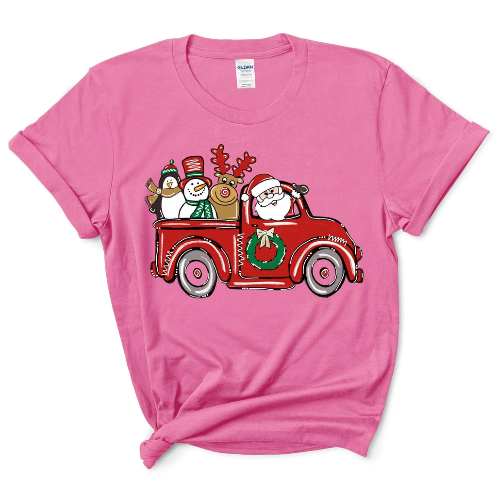 Santa Claus Driving A Car T-Shirt
