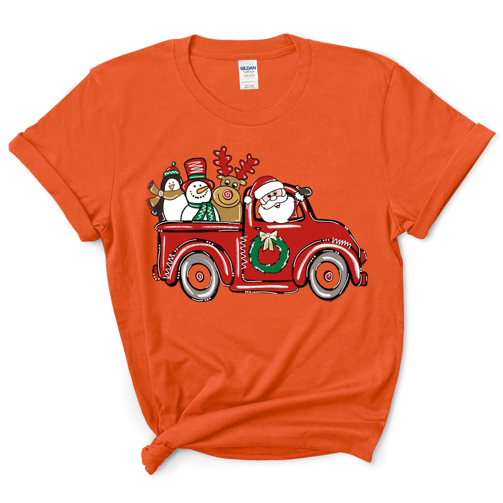 Santa Claus Driving A Car T-Shirt