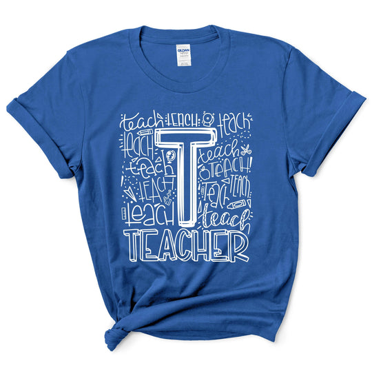 Teacher Typography Shirt