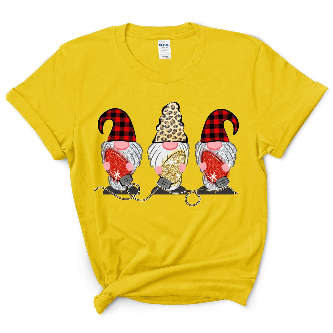 Gnomes with festoon lights