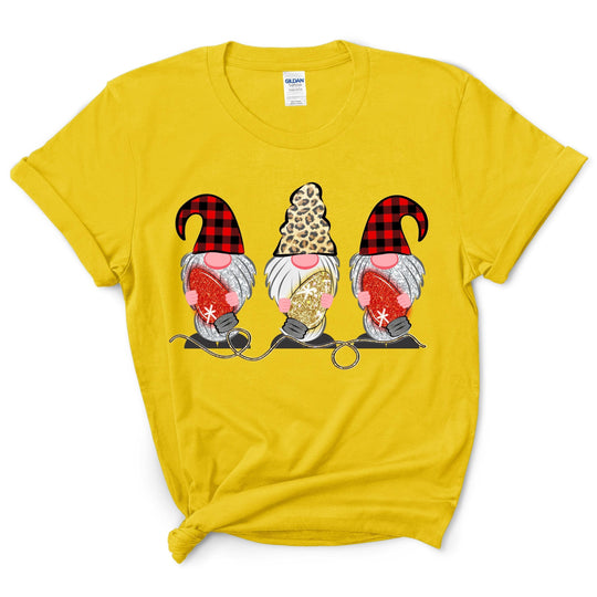 Gnomes with festoon lights