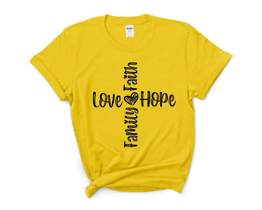 Faith T-shirt, Christian Shirt, Faith Shirt, Vertical Cross, Cross, Faith Cross, Religious Shirt, Church, Disciple, Love,Grace,