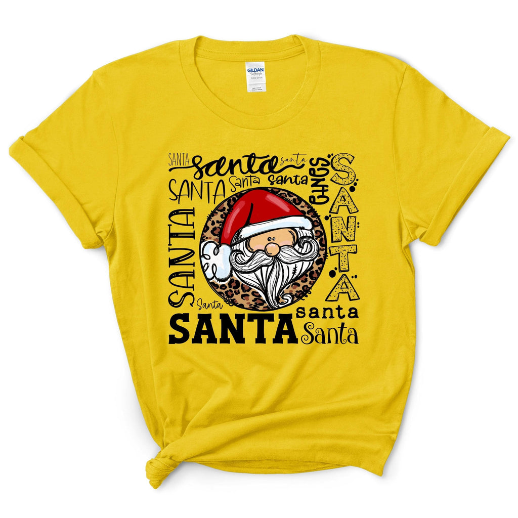 Leopard Santa T-Shirt