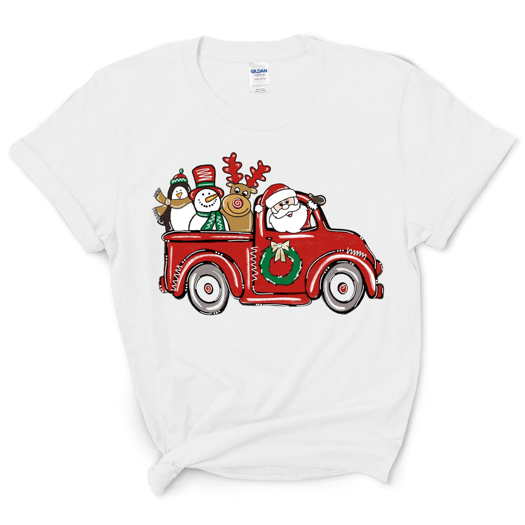 Santa Claus Driving A Car T-Shirt