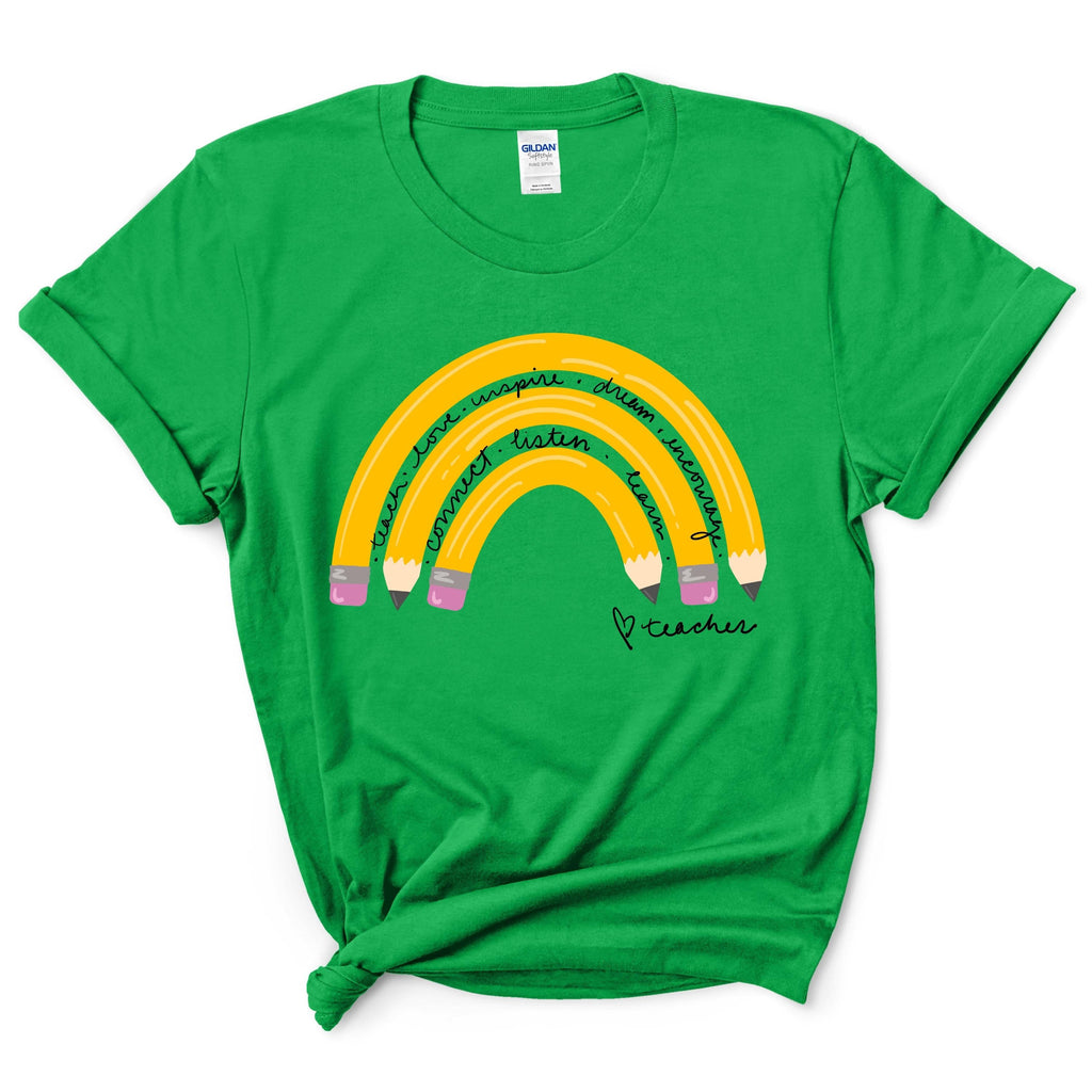 Teacher Life Rainbow Shirt