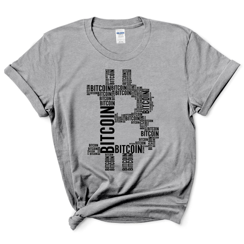 Bitcoin Crypto Typography Shirt