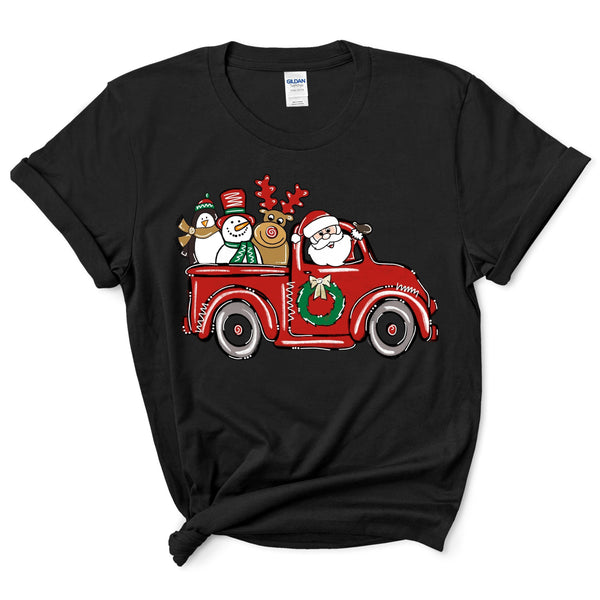 Santa Claus Driving A Car T-Shirt