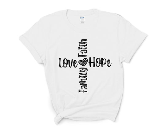 Faith T-shirt, Christian Shirt, Faith Shirt, Vertical Cross, Cross, Faith Cross, Religious Shirt, Church, Disciple, Love,Grace,