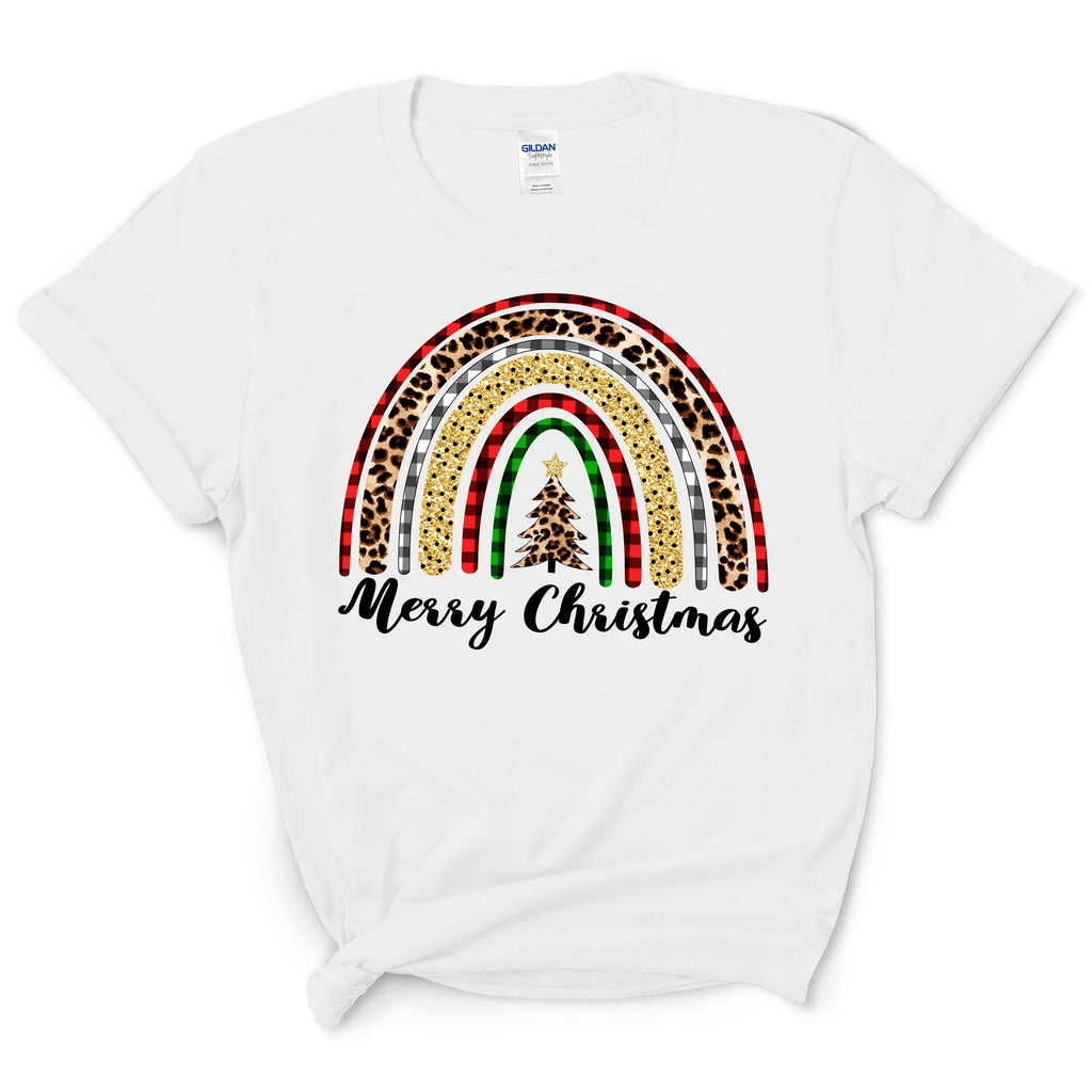 Leopard Christmas Rainbow
