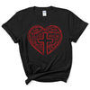 Heart With Cross Christian Shirt