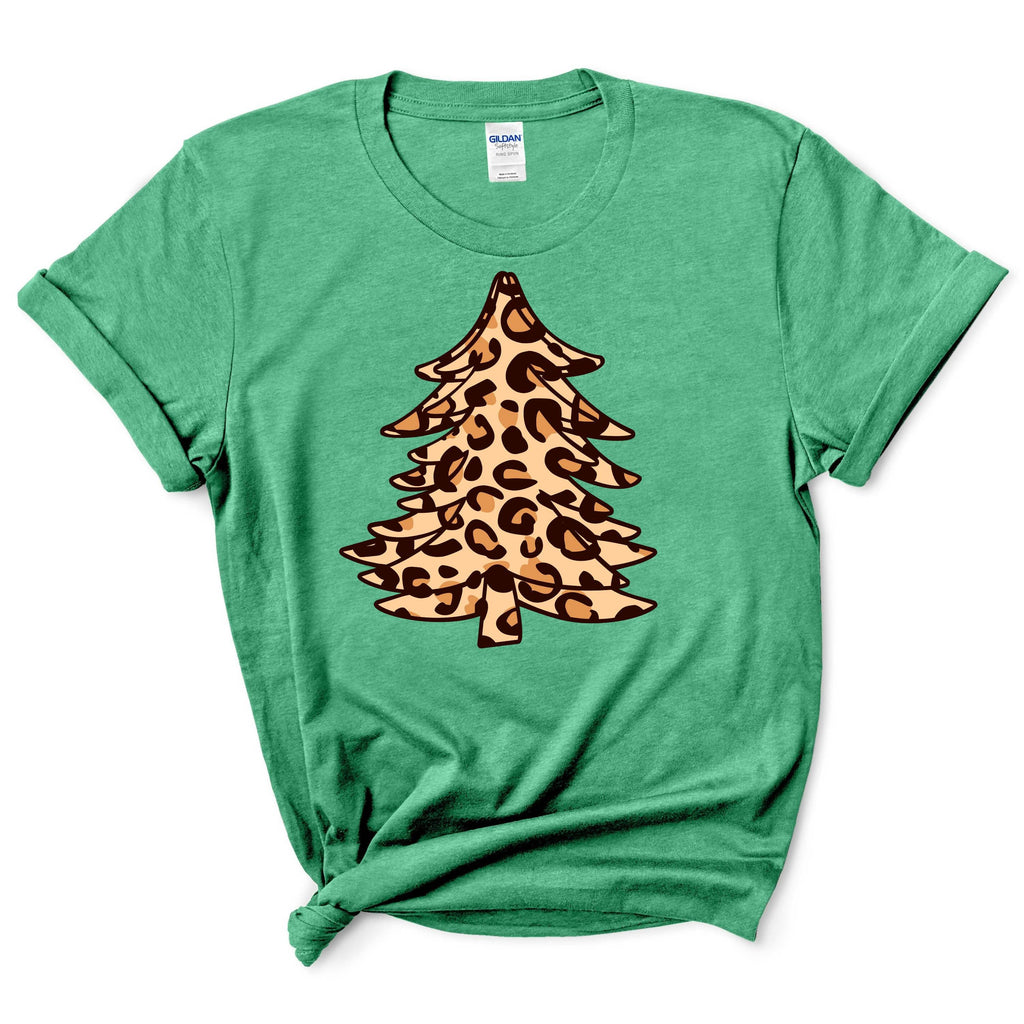 Leopard Cheetah Christmas Tree Shirt