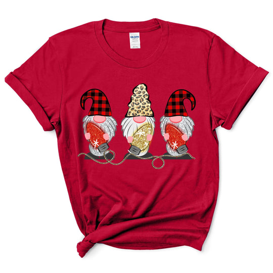 Gnomes with festoon lights