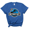 Custom Birthday Jurassic Park Shirt With Blue Background