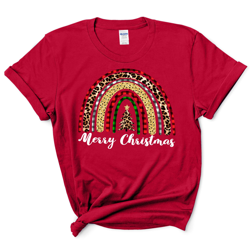 Leopard Christmas Rainbow