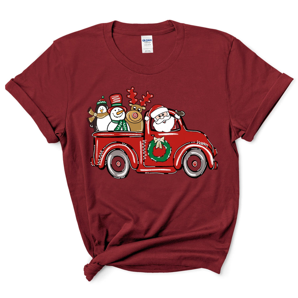 Santa Claus Driving A Car T-Shirt
