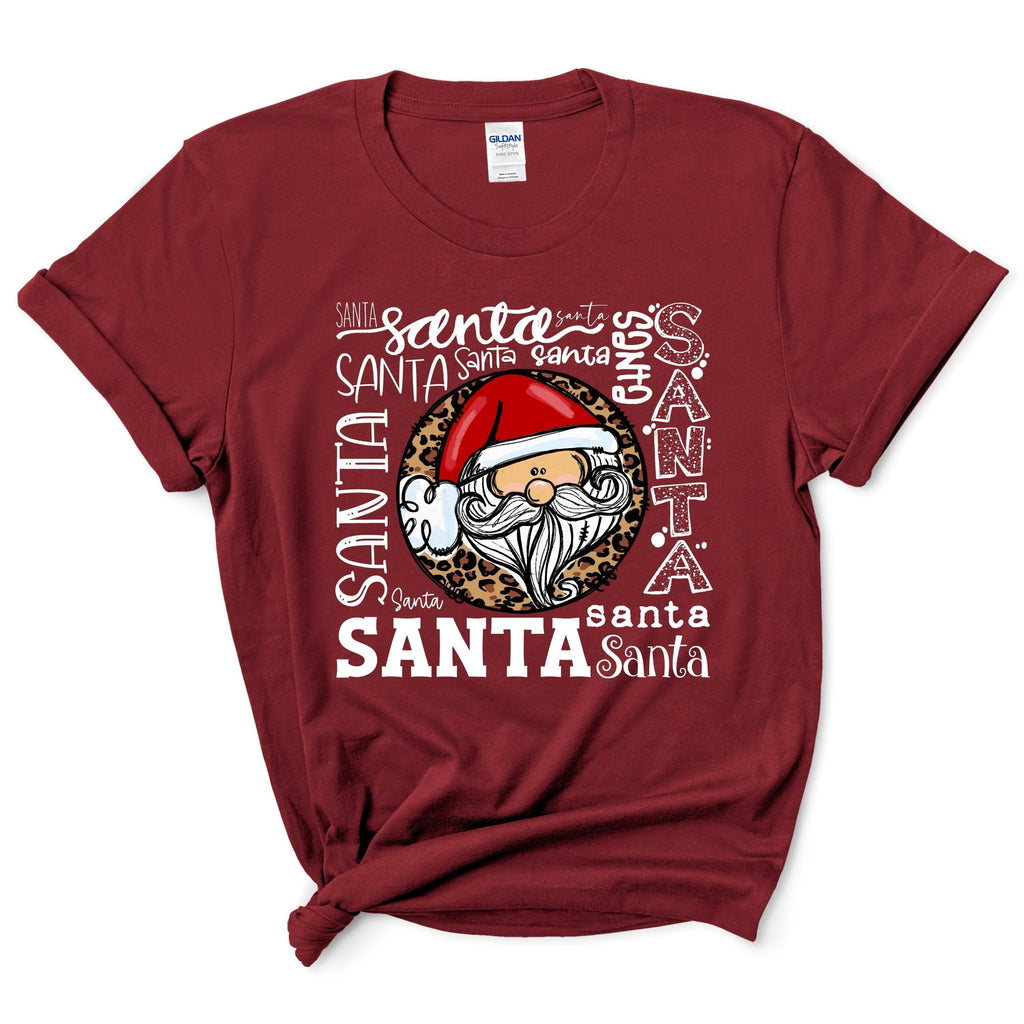 Leopard Santa T-Shirt