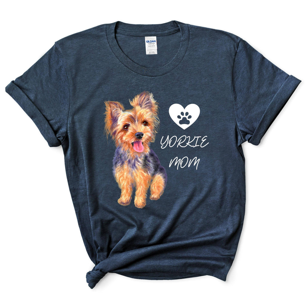 Yorkie Mom Shirt Gift For Dog Mom