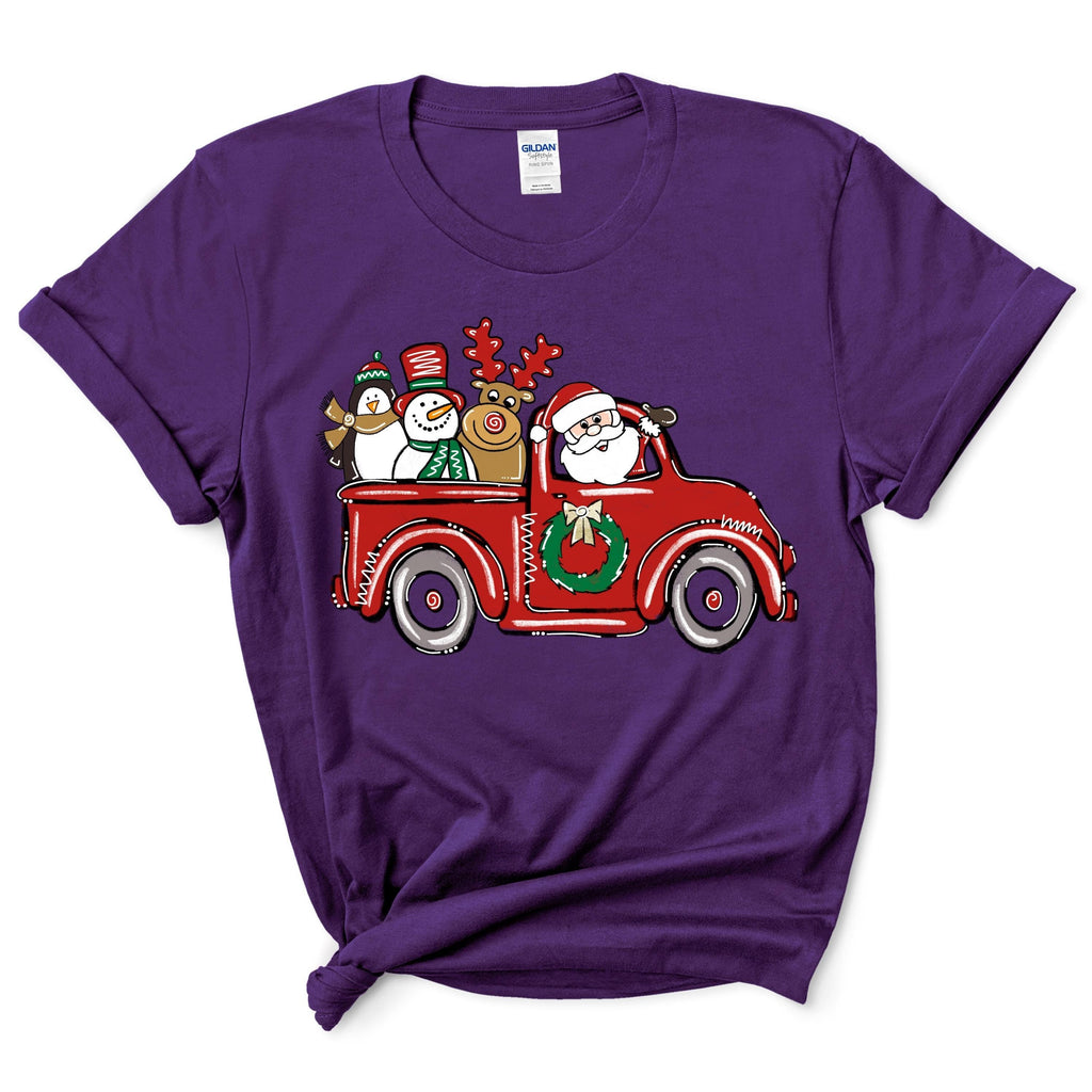 Santa Claus Driving A Car T-Shirt