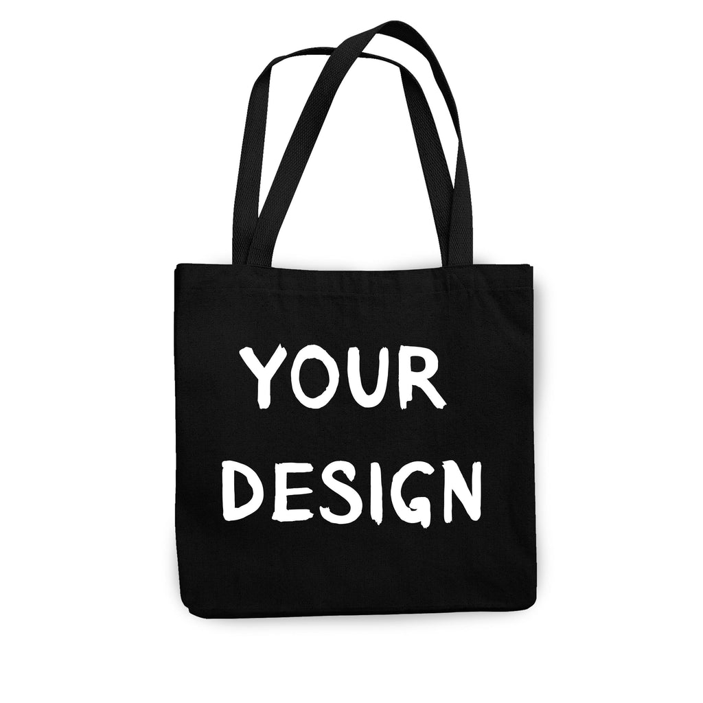 Custom black tote discount bags