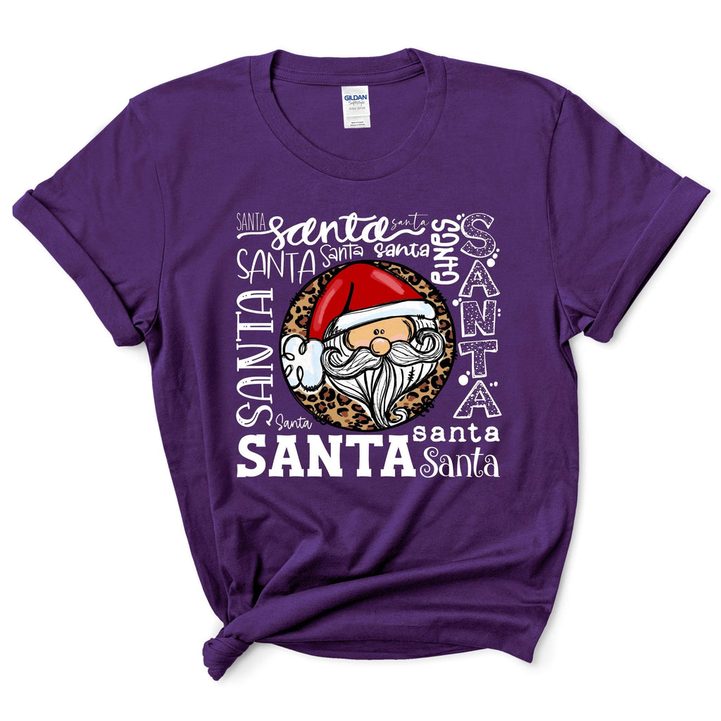 Leopard Santa T-Shirt