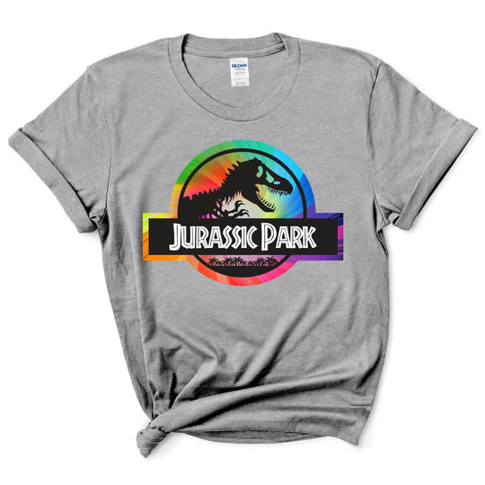 Custom Rainbow Jurassic Park Shirt