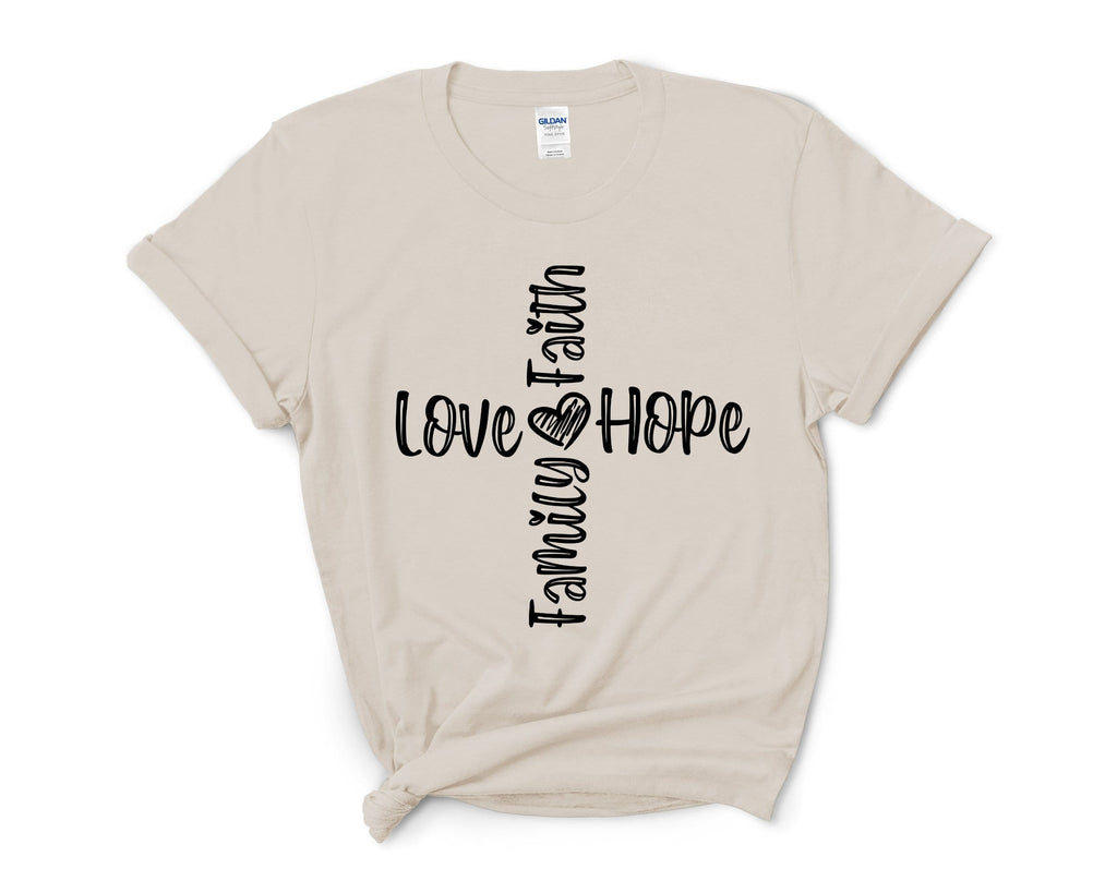 Faith T-shirt, Christian Shirt, Faith Shirt, Vertical Cross, Cross, Faith Cross, Religious Shirt, Church, Disciple, Love,Grace,