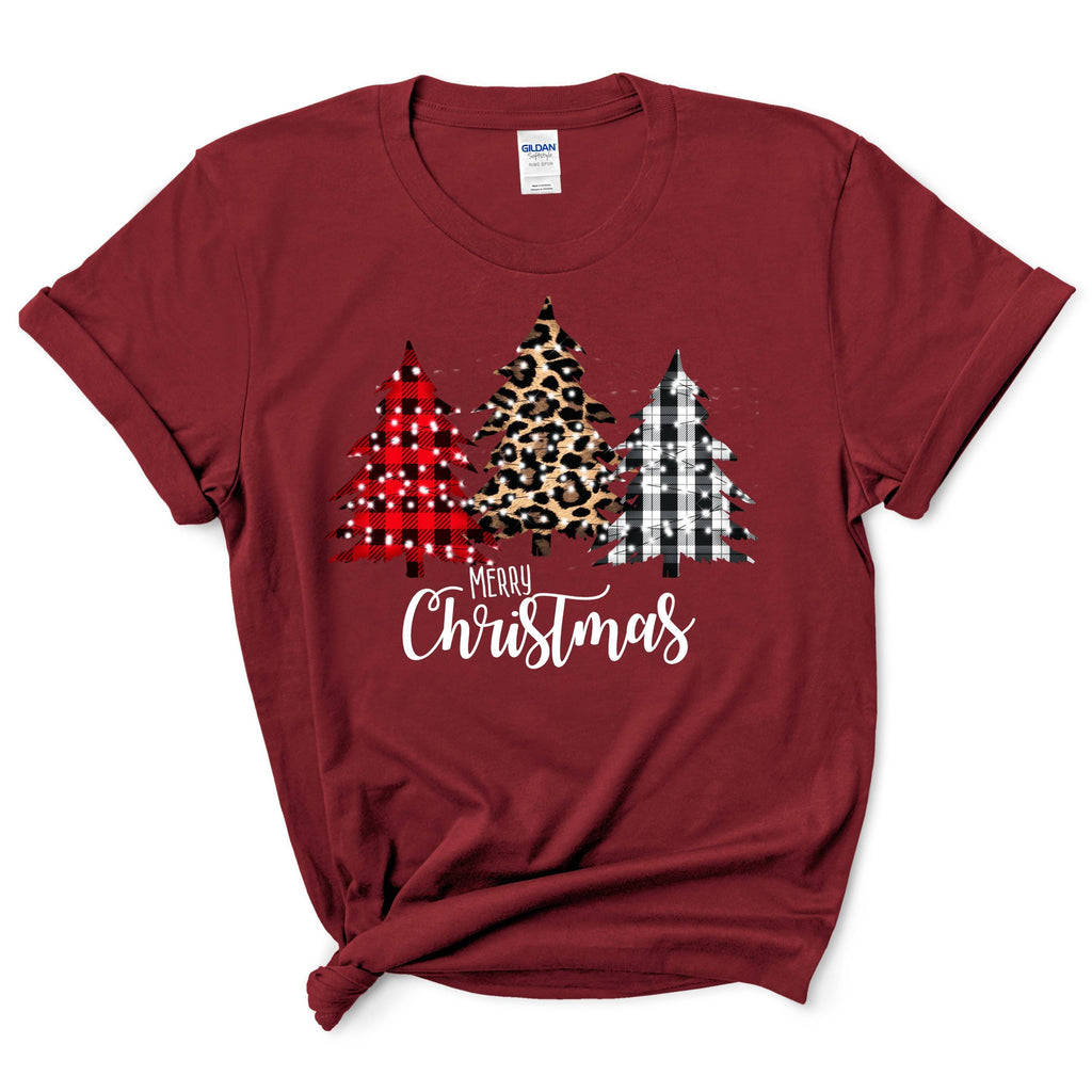 Leopard Buffalo Plaid Christmas Trees