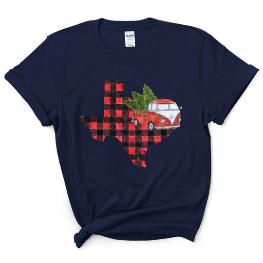 Christmas Plaid States Shirts