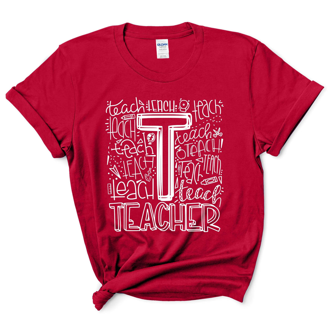 Teacher Typography Shirt