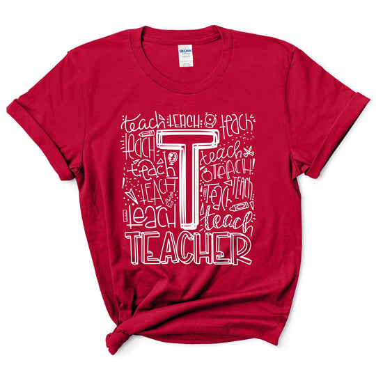 Teacher Typography Shirt