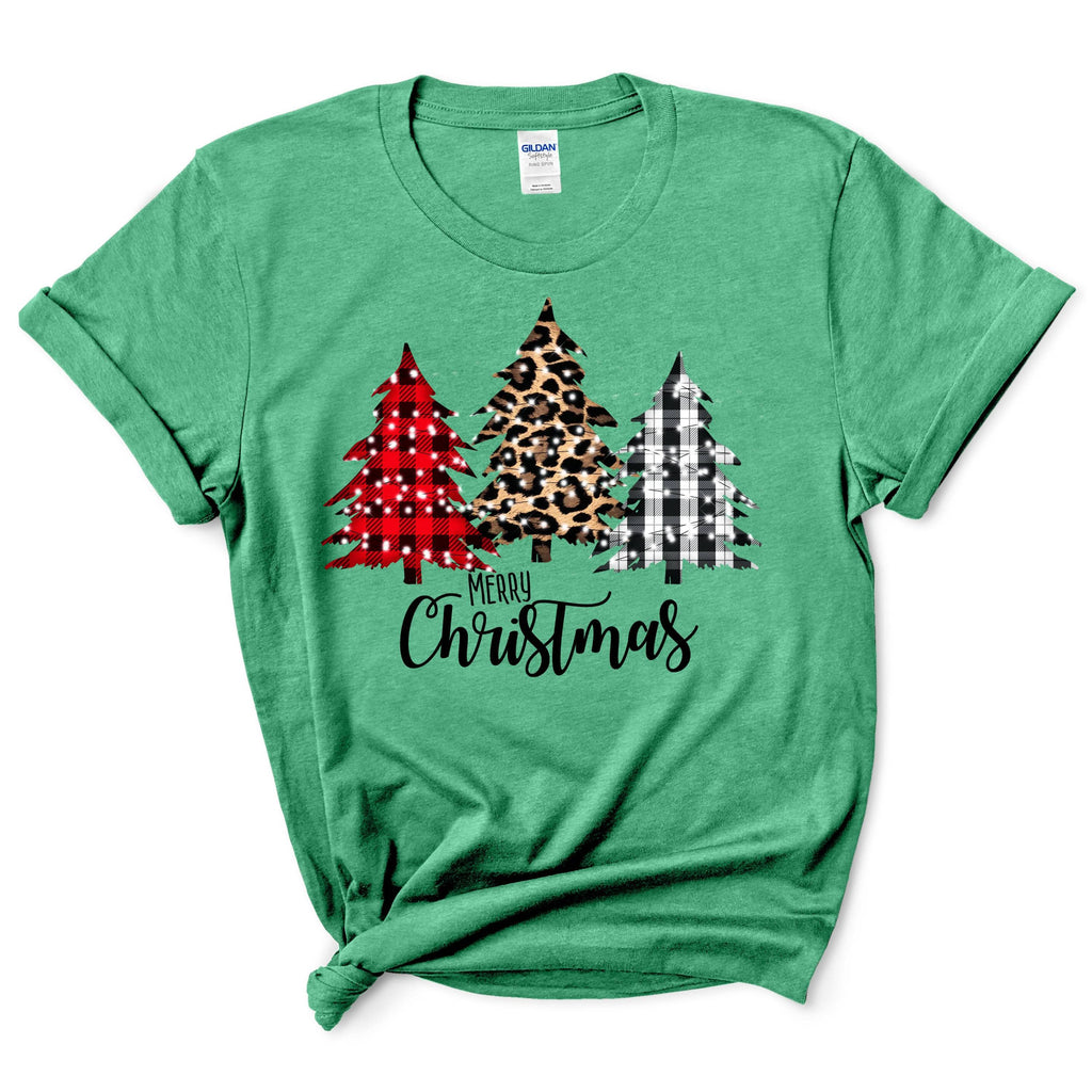 Leopard Buffalo Plaid Christmas Trees