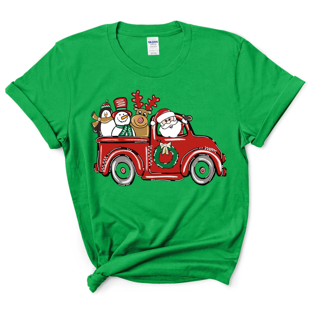 Santa Claus Driving A Car T-Shirt