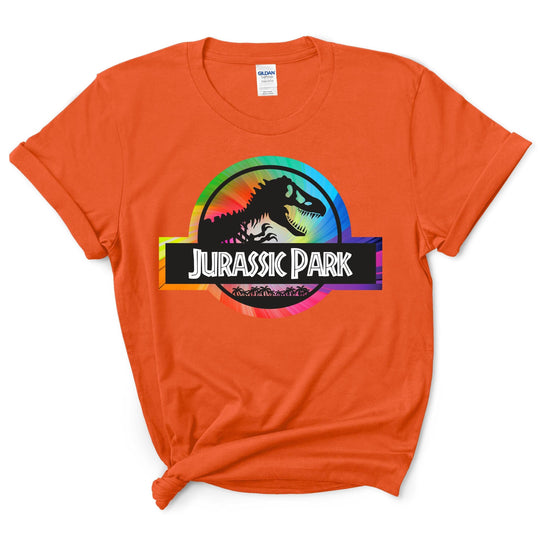 Custom Rainbow Jurassic Park Shirt