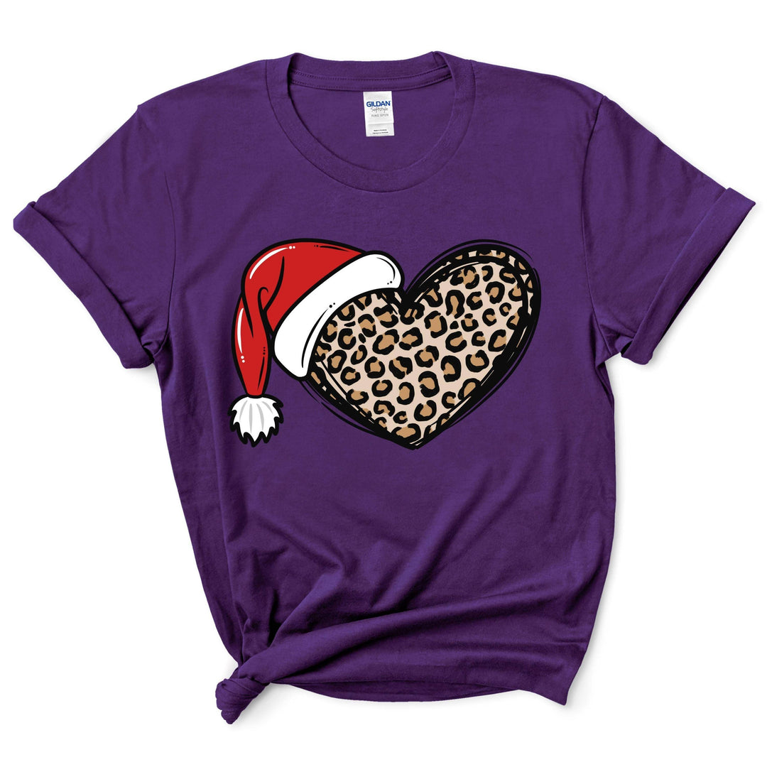Christmas Cheetah Heart Shirt