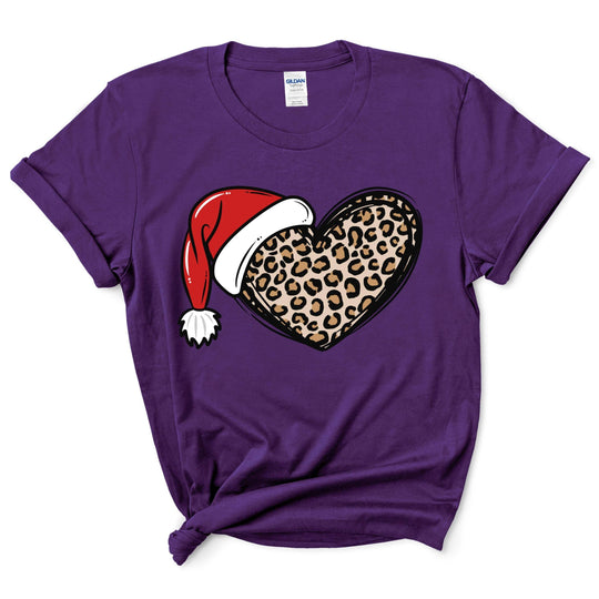 Christmas Cheetah Heart Shirt