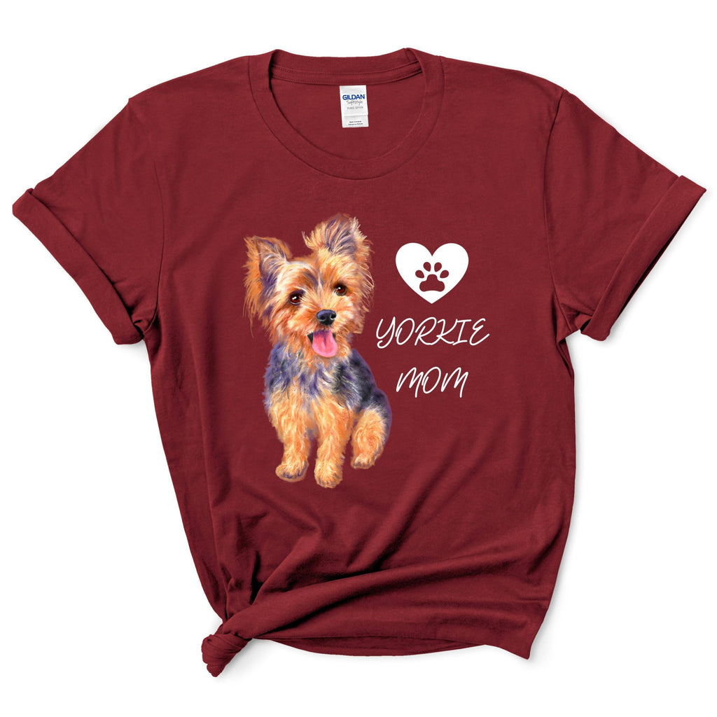 Yorkie Mom Shirt Gift For Dog Mom