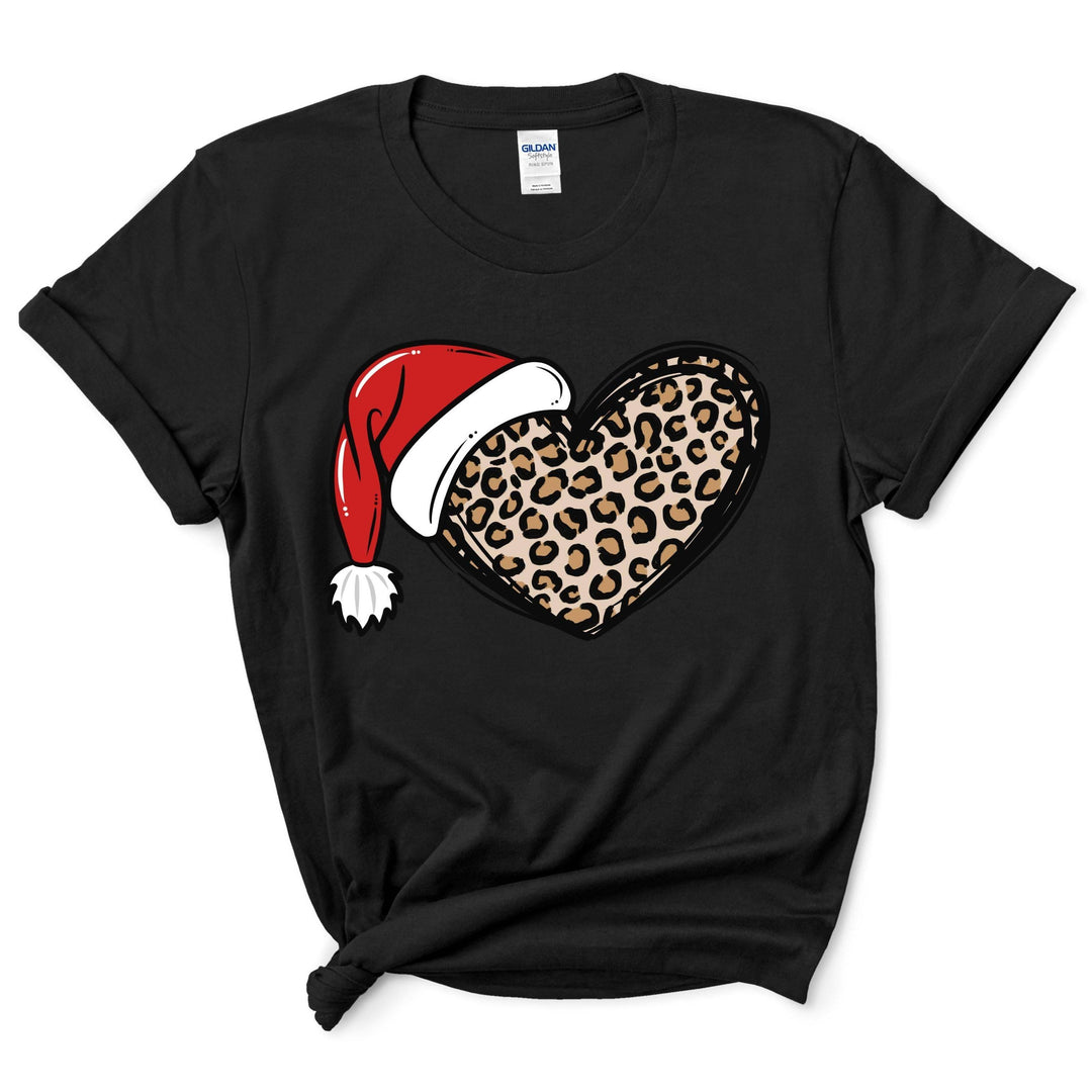 Christmas Cheetah Heart Shirt