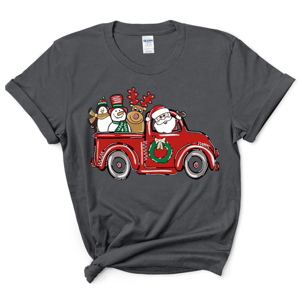 Santa Claus Driving A Car T-Shirt