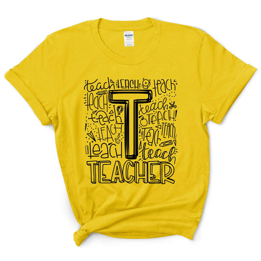 Teacher Typography Shirt