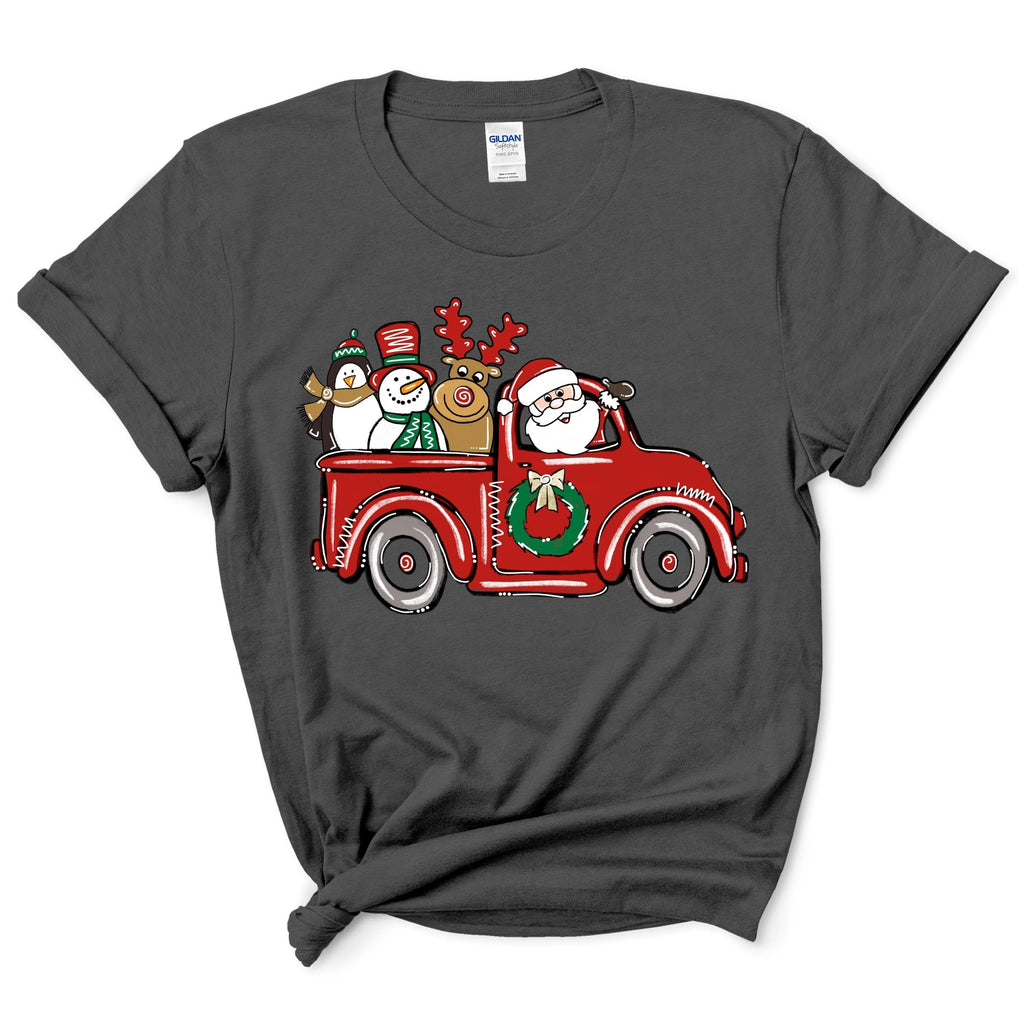 Santa Claus Driving A Car T-Shirt