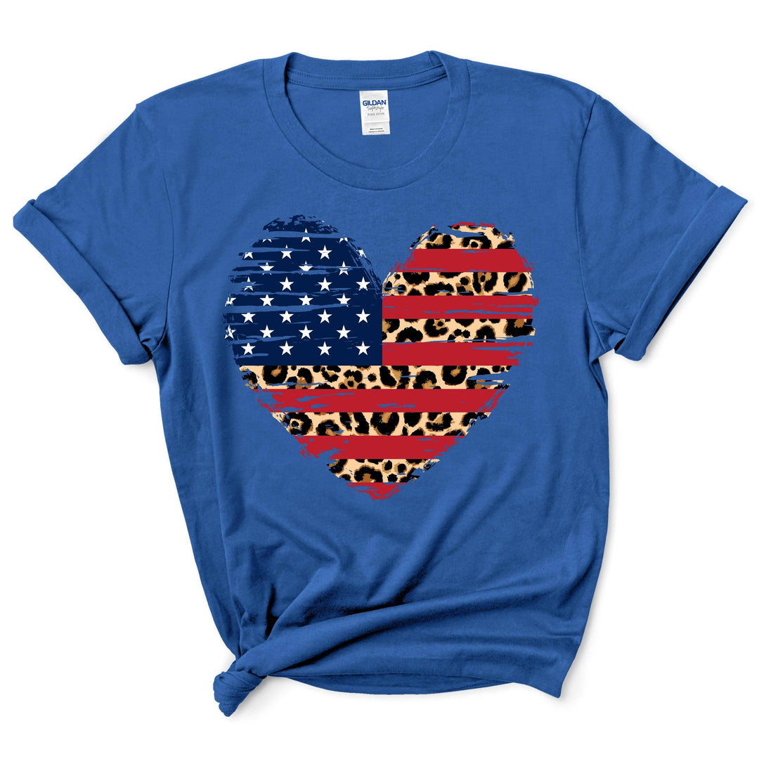 American Flag Heart Shirt