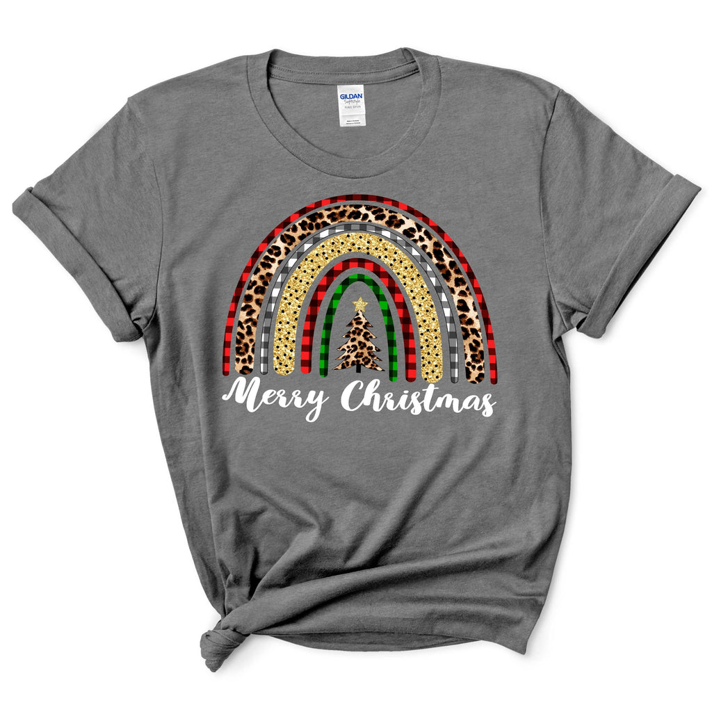 Leopard Christmas Rainbow