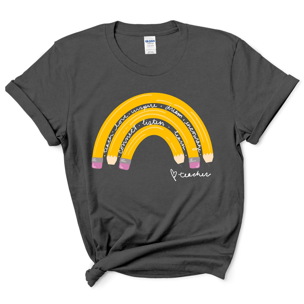 Teacher Life Rainbow Shirt