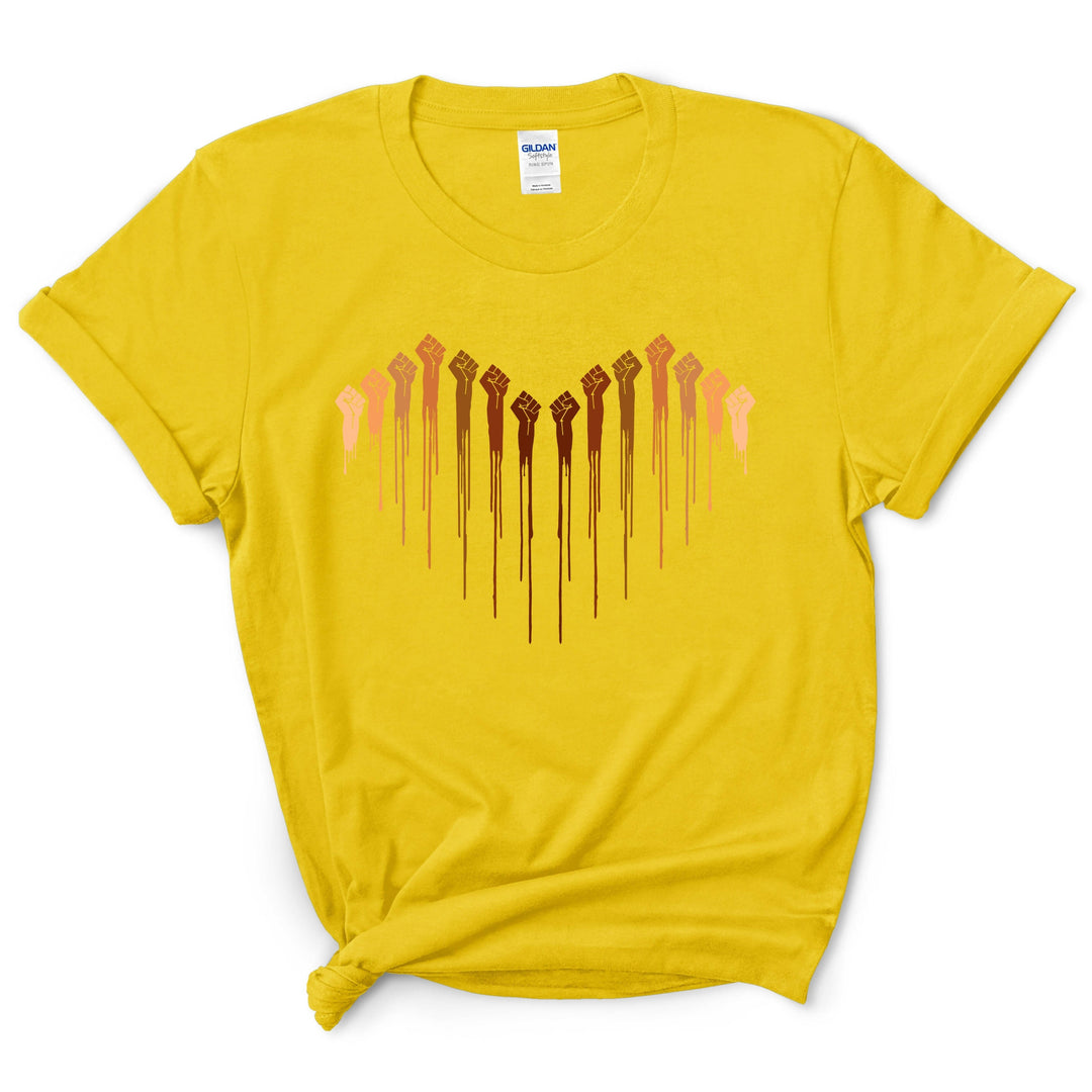 Raised Fist Heart Shirt